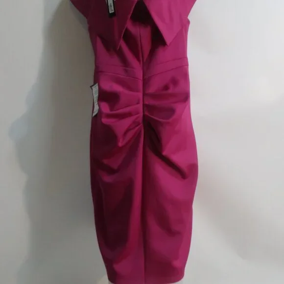 NWT Womens XSCAPE Fuchsia Dress 20W - Picture 5 of 10